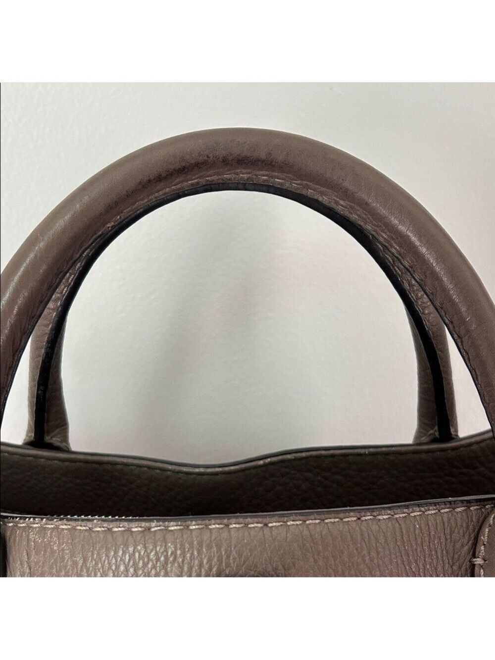 Tory Burch Pebbled McGraw Triple Compartment Leather Tote - Picture 3 of 16